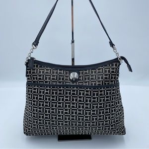 Tommy Hilfiger Monogram Pattern Handbag.